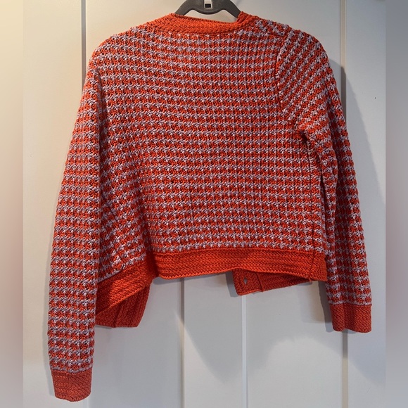 Zara Crochet Knit Lady Jacket Sweater size Small - Picture 4 of 9